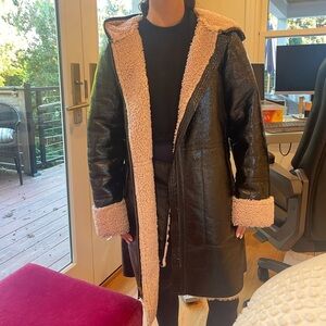 Size XS cute coat -fuzzy on inside